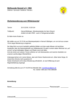 Herbstwanderung zum Wildwiesental