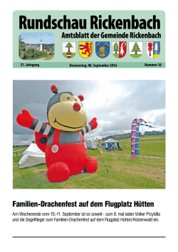 Amtsblatt #36 - Gemeinde Rickenbach