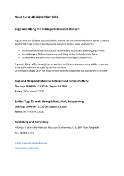 Info - Hildegard Wansart