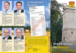 Ihre Kandidaten f&uuml;r Jerxheim
