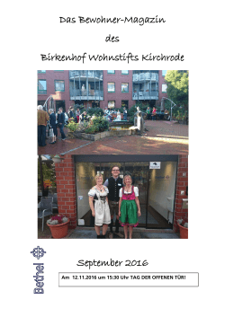 09/2016 - Birkenhof Wohnstift Kirchrode