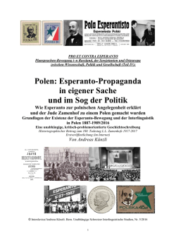 Polen: Esperanto-Propaganda in eigener Sache