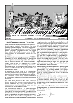 Mitteilungsblatt Nr. 567