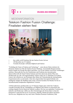 Telekom Fashion Fusion Challenge: Finalisten stehen fest