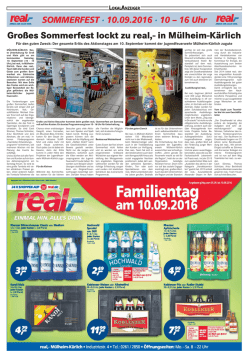 Gro&szlig;es Sommerfest lockt zu real - FFW M&uuml;lheim