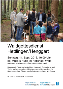 Waldgottesdienst Hettlingen/Henggart