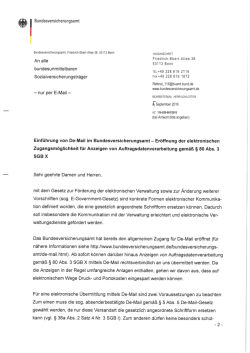 Eröffnung der elektronischen