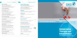 DKG Modul-Kurs 5 - Konservative Therapie und Rehabilitation