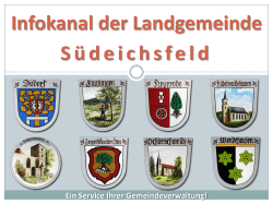 Infokanal der Landgemeinde Südeichsfeld
