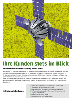 Ihre Kunden stets im Blick