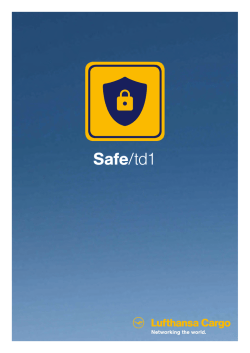 Safe/td1 - Lufthansa Cargo
