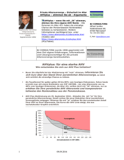 AHVplus: für eine starke AHV