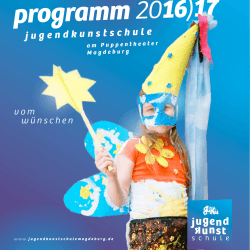 programm 2016)17 - Jugendkunstschule Magdeburg