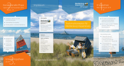 A-Faltblatt Tourismuskonzeption - Druckfassung