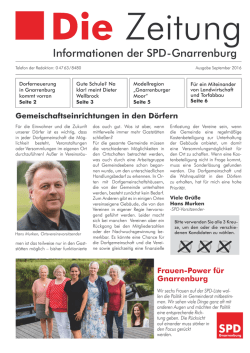 Informationen der SPD-Gnarrenburg - SPD