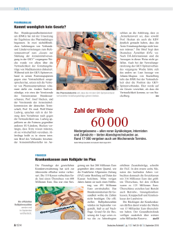 Zahl der Woche - Deutsches Ärzteblatt
