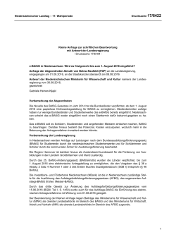 Drucksachen allgemein - Nieders&auml;chsischer Landtag