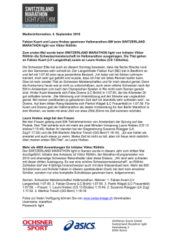 Medieninformation, 4. September 2016 Fabian Kuert und Laura