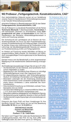 Fertigungstechnik, Konstruktionslehre, CAD