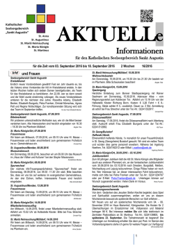 Informationen - Katholischer Seelsorgebereich Sankt Augustin