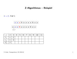 Z-Algorithmus – Beispiel