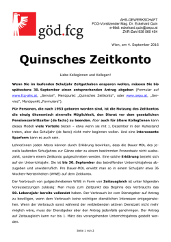Quinsches Zeitkonto