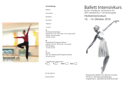 Ballett Intensivkurs