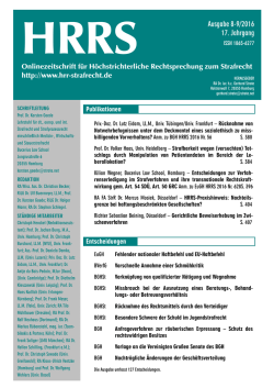 HRRS Ausgabe 8-9/2016 - HRR