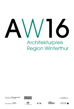 AW16 Jurybericht - Architekturpreis Region Winterthur