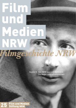 und Schauspielstars - Film und Medien Stiftung NRW