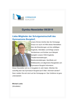 Gymbu-Newsletter 09/2016