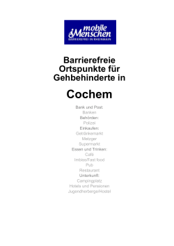 Cochem - MobileMenschen.de