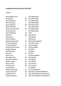 Gruppeneinteilung