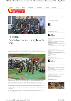 FF Ruden: Bundesfeuerwehrleistungsbewerb 2016