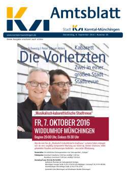 Amtsblatt KW 36/2016 - Korntal