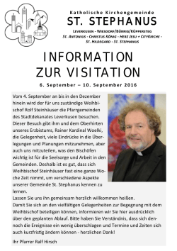 Weihbischof Rolf Steinhäuser besucht uns