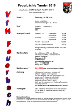 Feuerb&auml;chle Turnier 2016