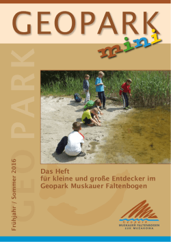 GeoparkMini - Auflage Frühjahr / Sommer