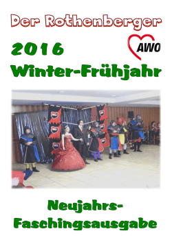 Der Rothenberger Winter - Frühjahr - AWO
