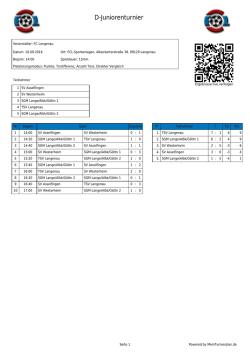 Druckansicht - MeinTurnierplan.de