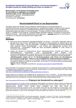 EGGBI Diskussionsbeitrag zu Styrol