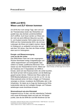 SWM und MVG: Wiesn und ZLF können kommen