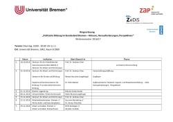 Semesterplan - Universität Bremen