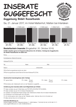 INSERATE GUGGEFESCHT