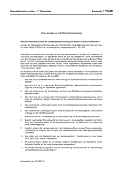 Drucksachen allgemein - Nieders&auml;chsischer Landtag
