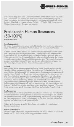 PraktikantIn Human Resources (50