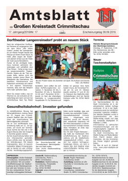 Amtsblatt Ausgabe 17-2016