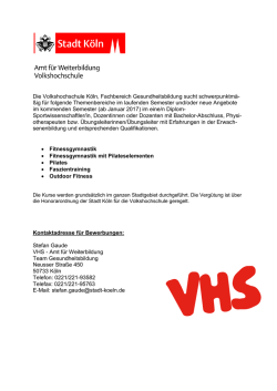 Dozentensuche allgemein September 2016