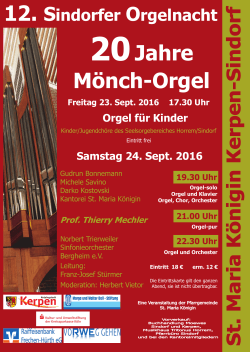 12. Sindorfer Orgelnacht