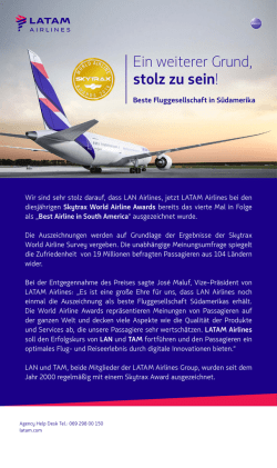 Ein weiterer Grund, stolz zu sein!